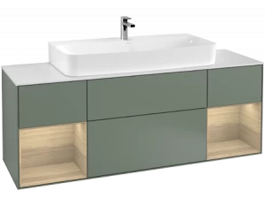 Villeroy&Boch Тумба под раковину Прямоугольная версия F211PCGM Finion Olive Matt Lacquer