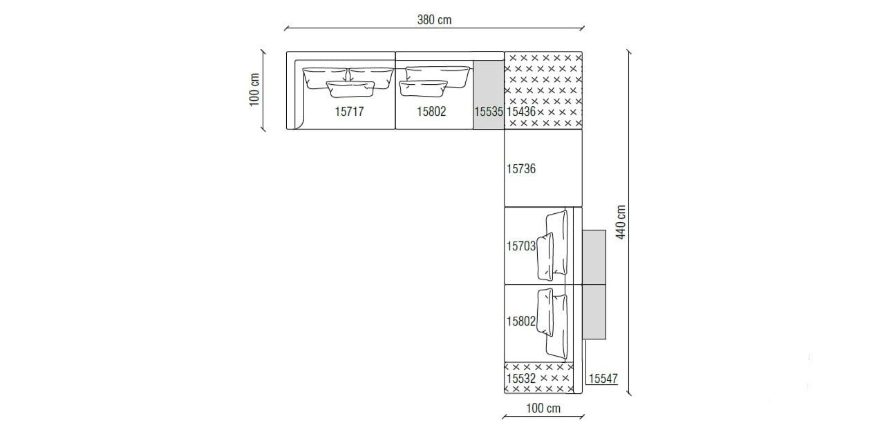 Ткань диван Frigerio Миллер ARCH-00039318 - Вид №10