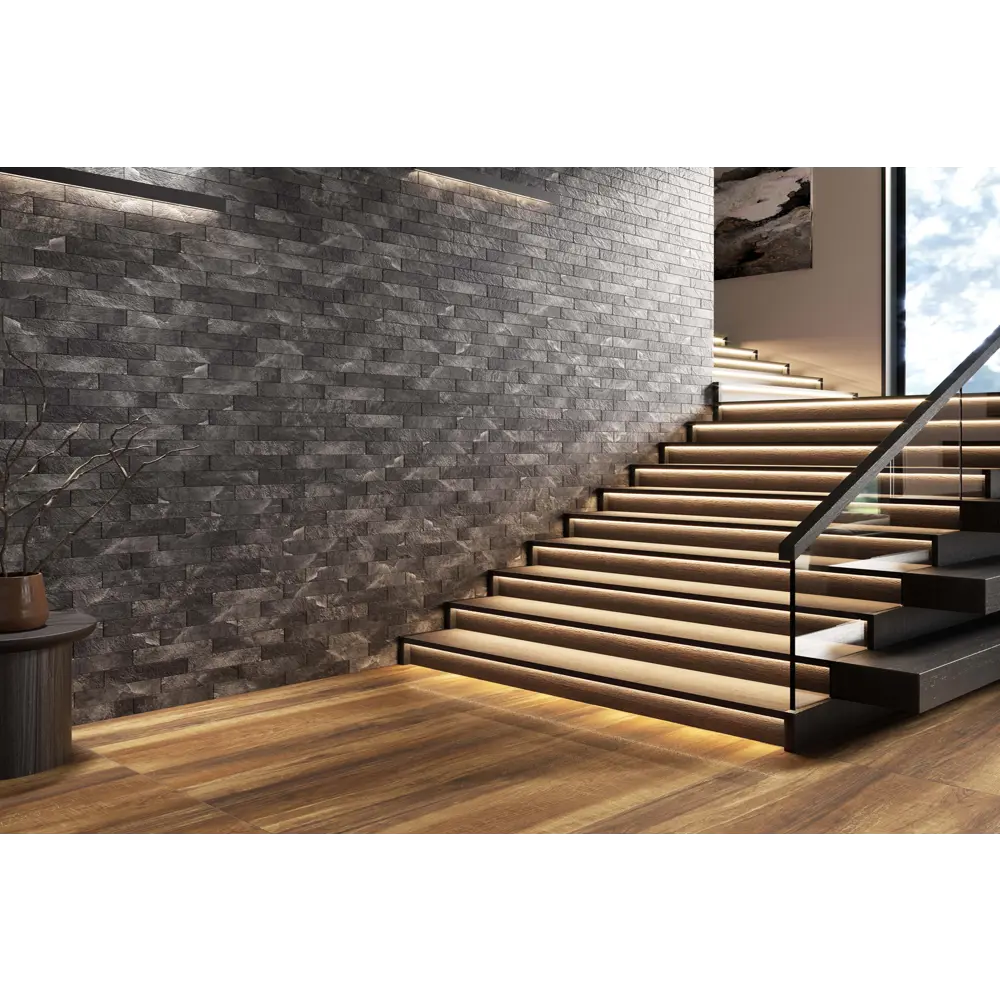 Плитка клинкерная Колорадо темно-серый 0.54 м² Santreyd STLM-2024578 - Вид №2