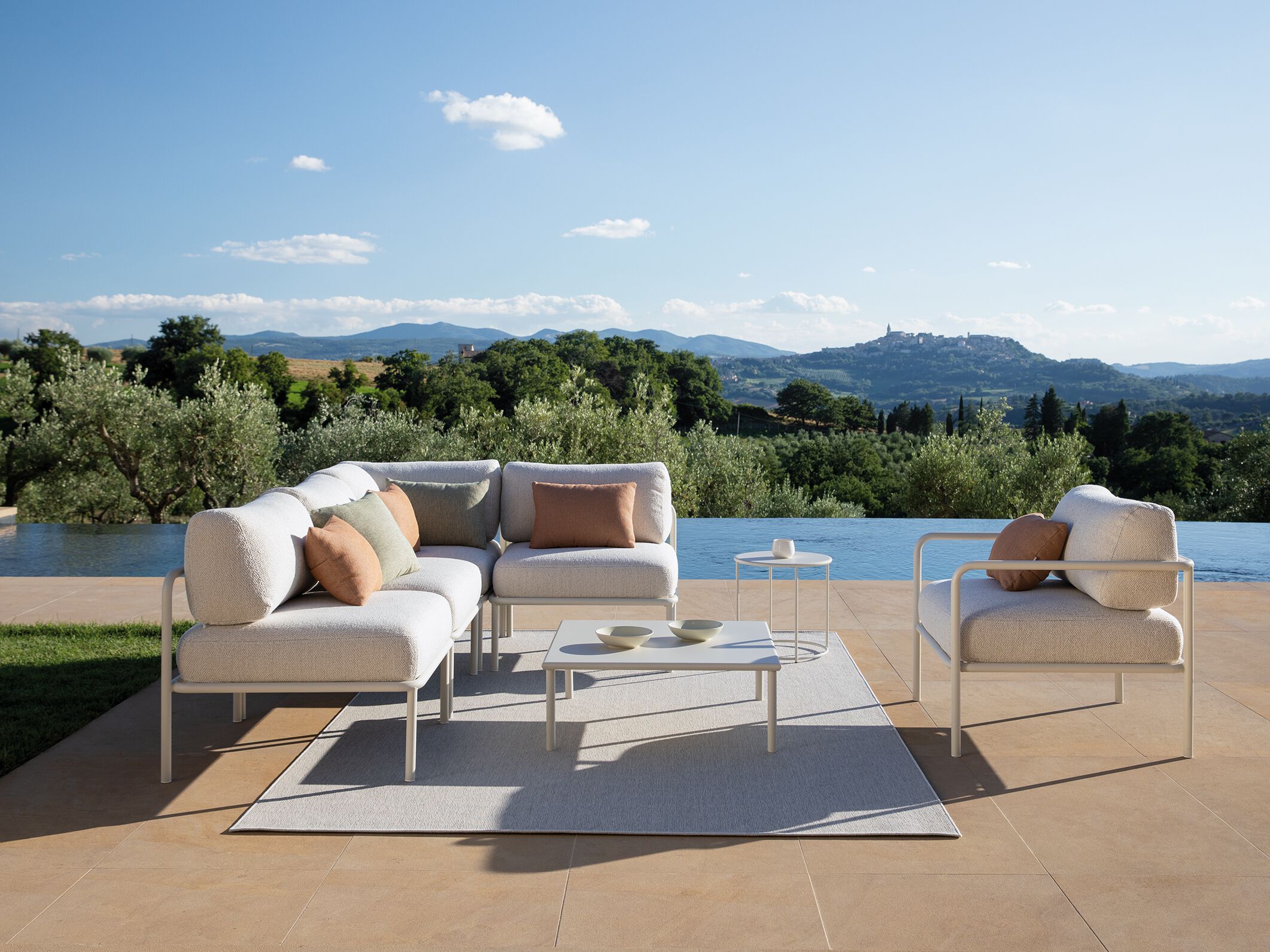 3-местный тканевый садовый диван Vermobil ARCH-00108168 - Вид №1