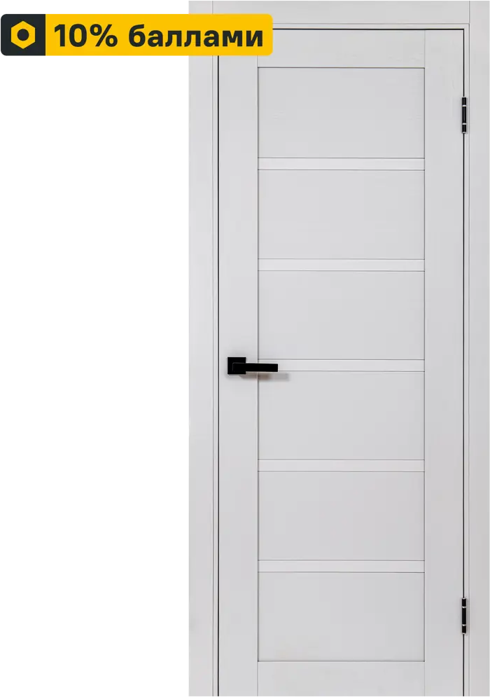 PORTIKA Межкомнатная дверь Легенда-28.1 с остеклением, серое дерево 60×200 см 86533850