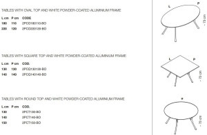 Круглый бетонный стол