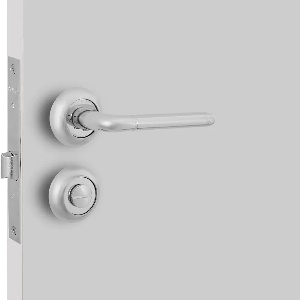 Дверные ручки Punto Rex с запиранием комплект цвет хром STLM-2156375 - Вид №5