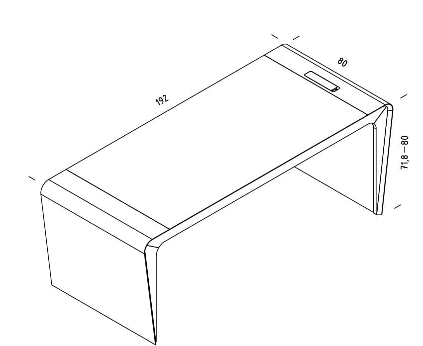 Прямоугольный рабочий стол Dizzconcept LIR ARCH-00057280 - Вид №5