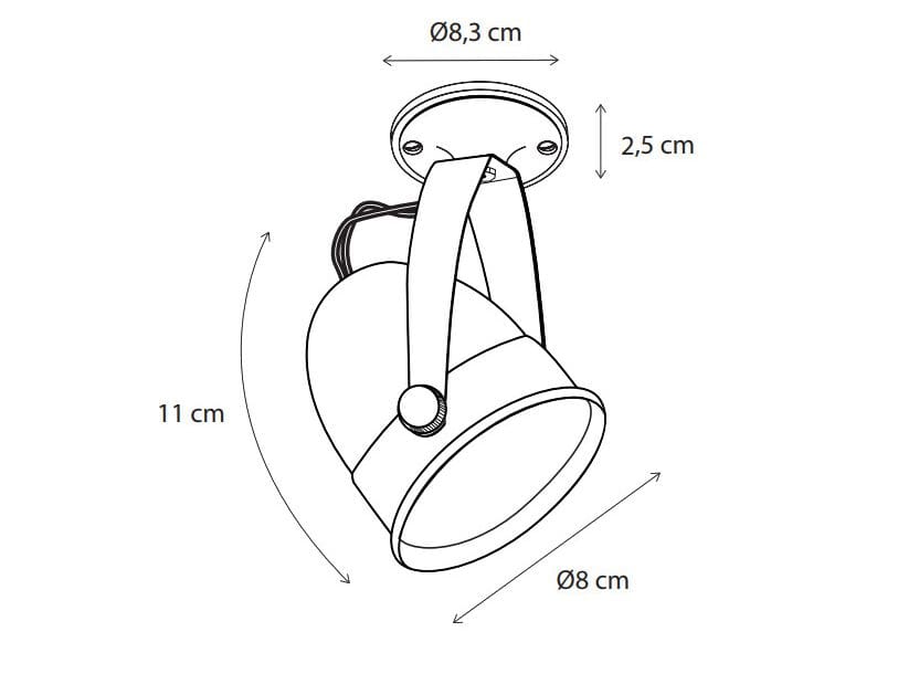 Регулируемый потолочный латунный прожектор Authentage Lighting Comète ARCH-00084726 - Вид №2