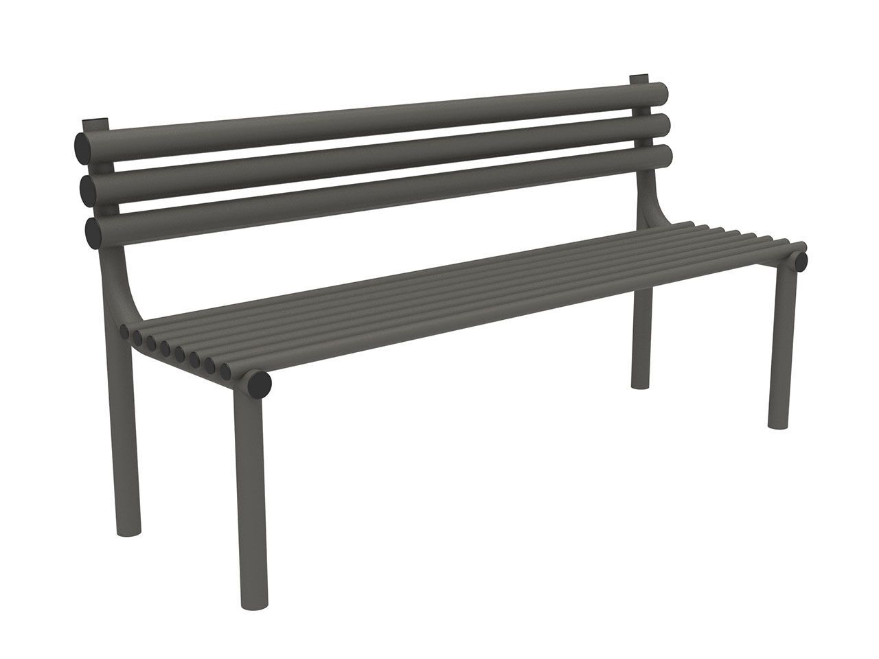 Скамейка из листового металла со спинкой Lazzari SUMMER ARCH-00054134 - Вид №3
