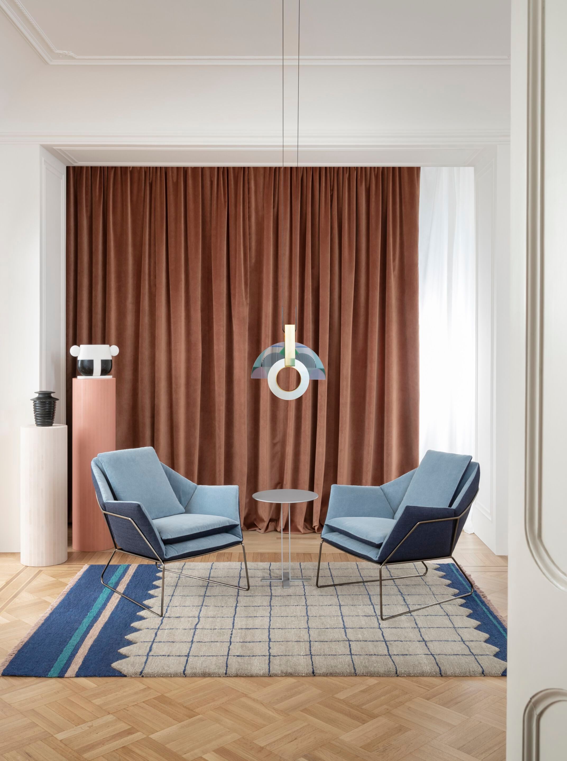 Тканевое кресло с подлокотниками Saba Italia Нью-Йорк ARCH-00070823 - Вид №1