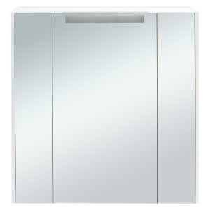 Шкаф зеркальный Aquaton 80 см цвет белый АКВАТОН Мерида