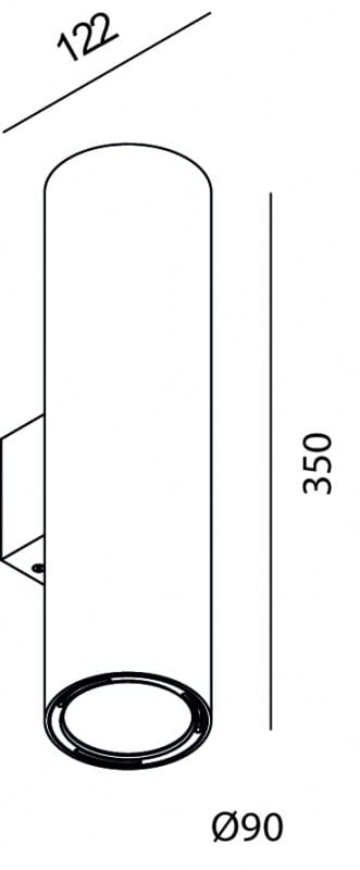 Алюминиевый диммируемый светодиодный настенный светильник Lucifero's I-Pipedi ARCH-00143183 - Вид №5