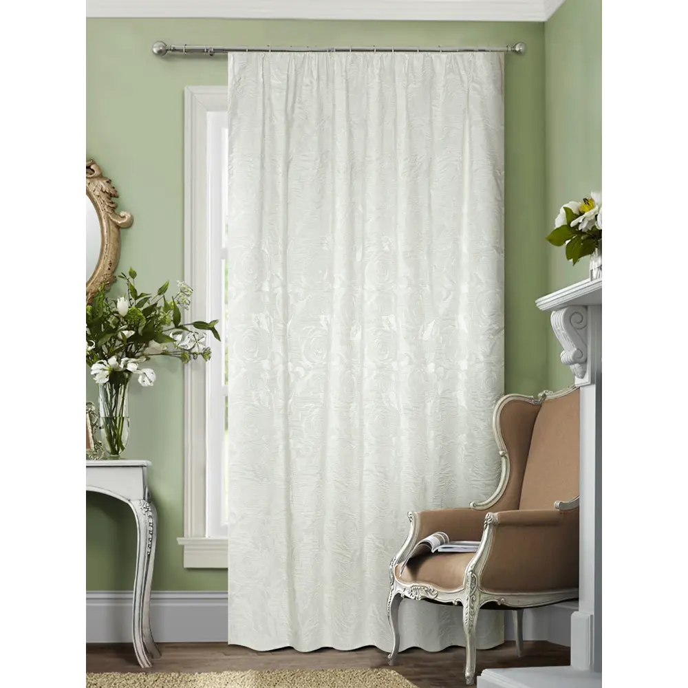 Штора на ленте «Тюльпан», 200х270 см, цветы, цвет мультиколор ТОРГОВЫЙ ДОМ ТЕКСТИЛЬ STLM-2068790