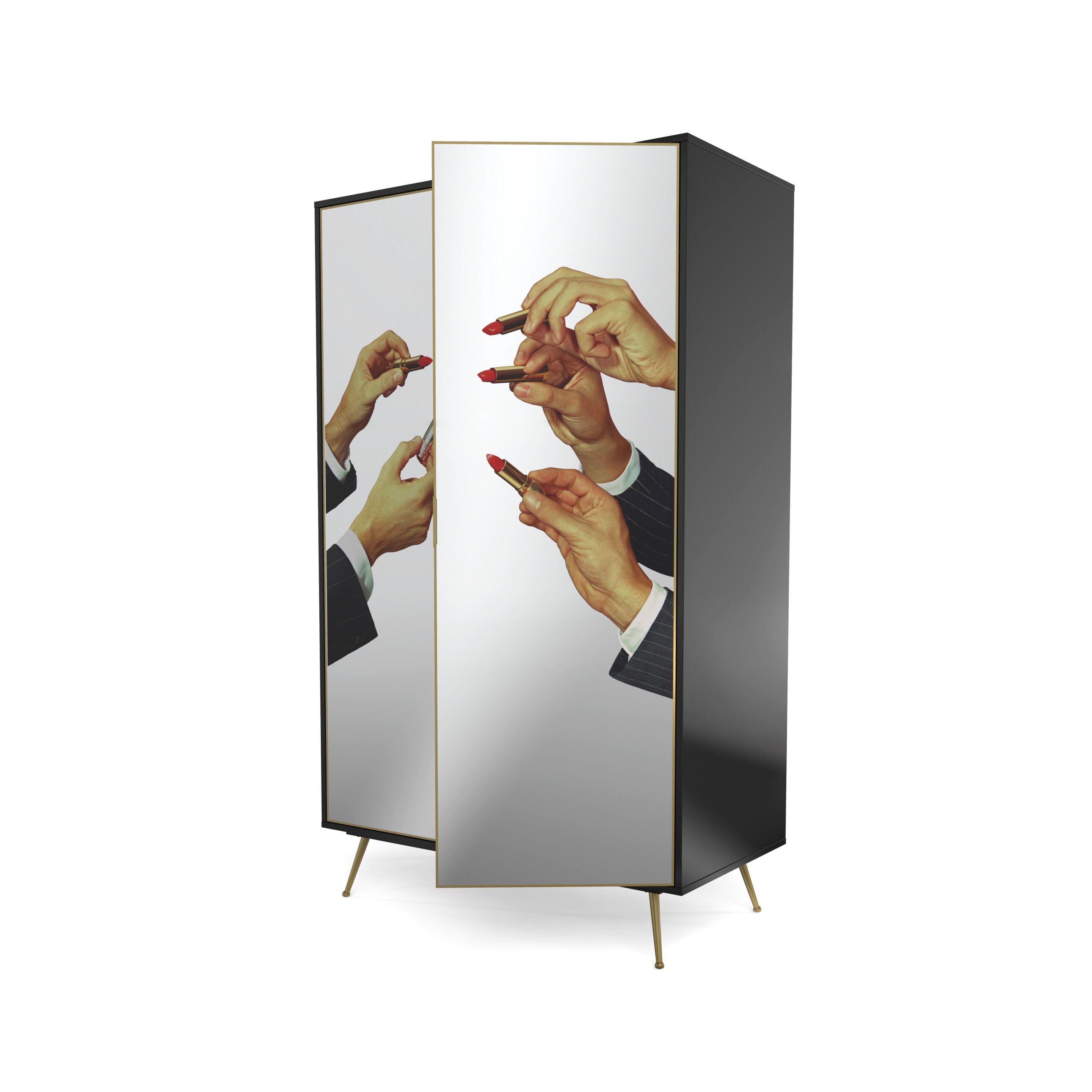 Настенный шкаф MDF с зеркалом Seletti туалетная бумага Seletti wears ARCH-00149359 - Вид №1