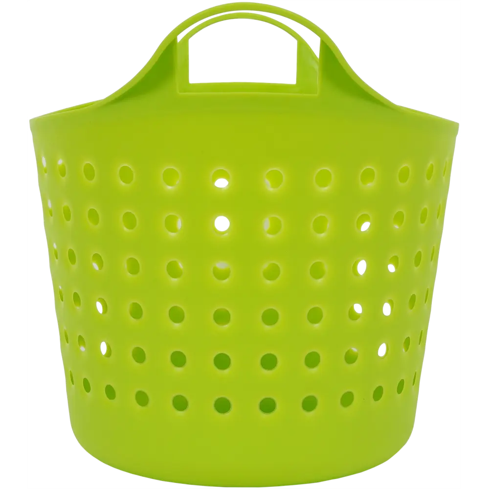 Корзинка Soft 20.61×22.21×17.4 см 4.1 л пластик цвет зелёный BEROSSI STLM-2170323 - Вид №3