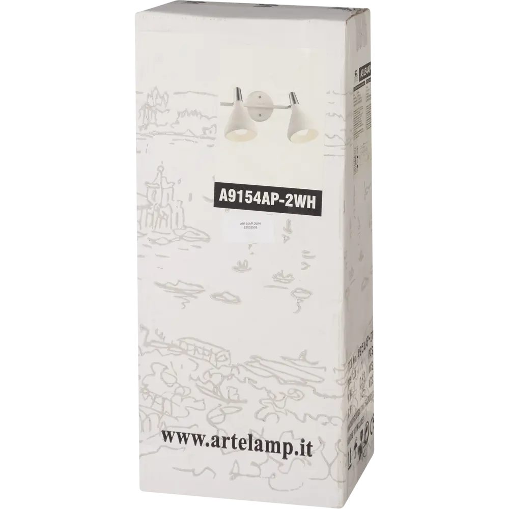 Спот поворотный Cico 2xE14x40 Вт металл цвет белый Arte Lamp STLM-2052863 - Вид №6