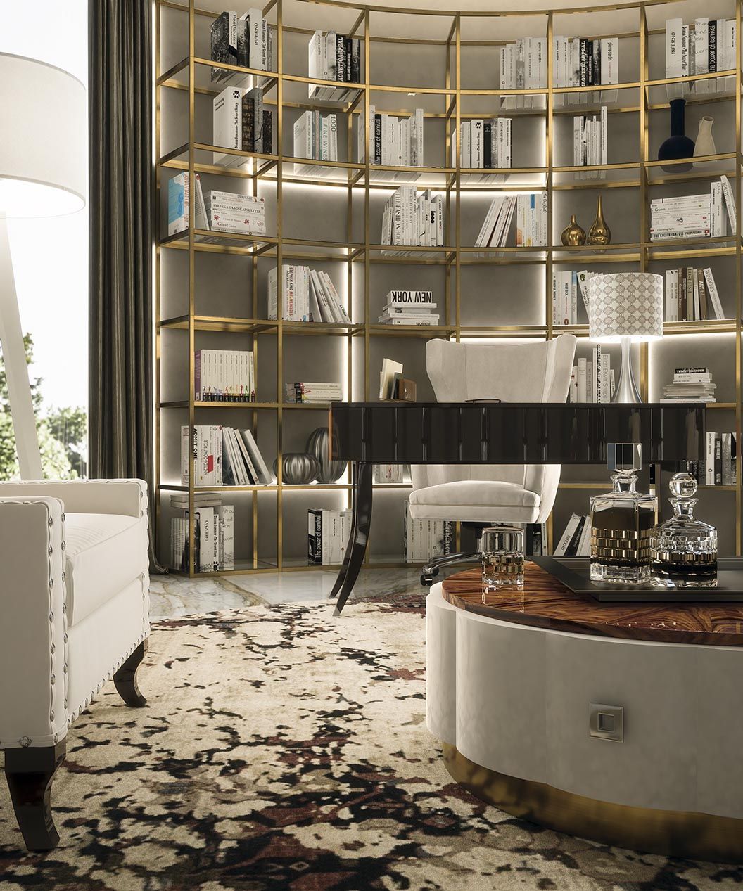 Тканевое регулируемое по высоте вращающееся офисное кресло GUERRA VANNI ARCH-00070208 - Вид №4