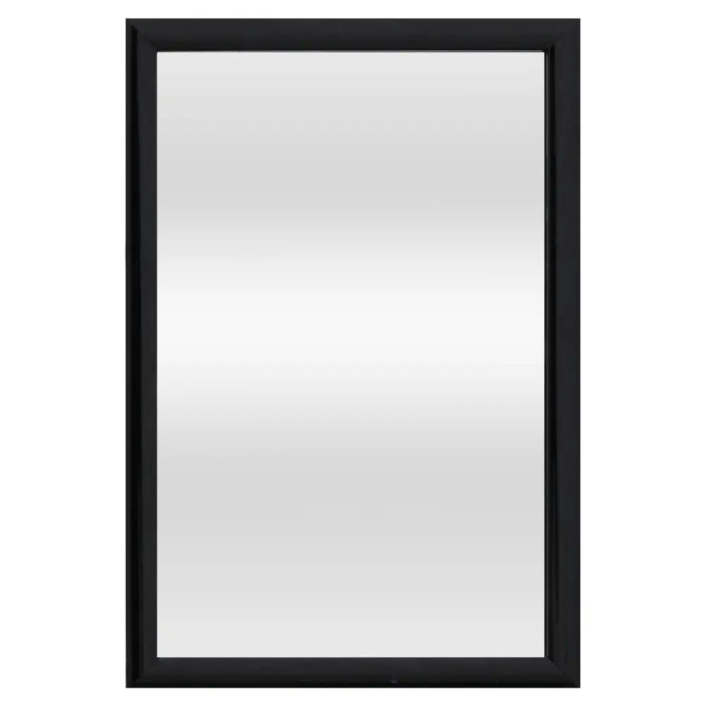 Декоративное зеркало Kreaforta Lila в деревянной раме черного цвета 89398507 STLM-1569960