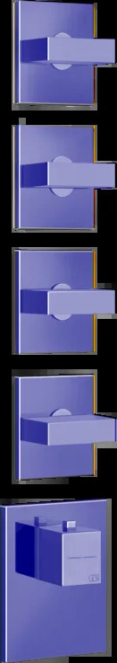 Смеситель для душа 43218 706 Gessi Inverso ЧЕРНЫЙ МЕТАЛЛ PVD