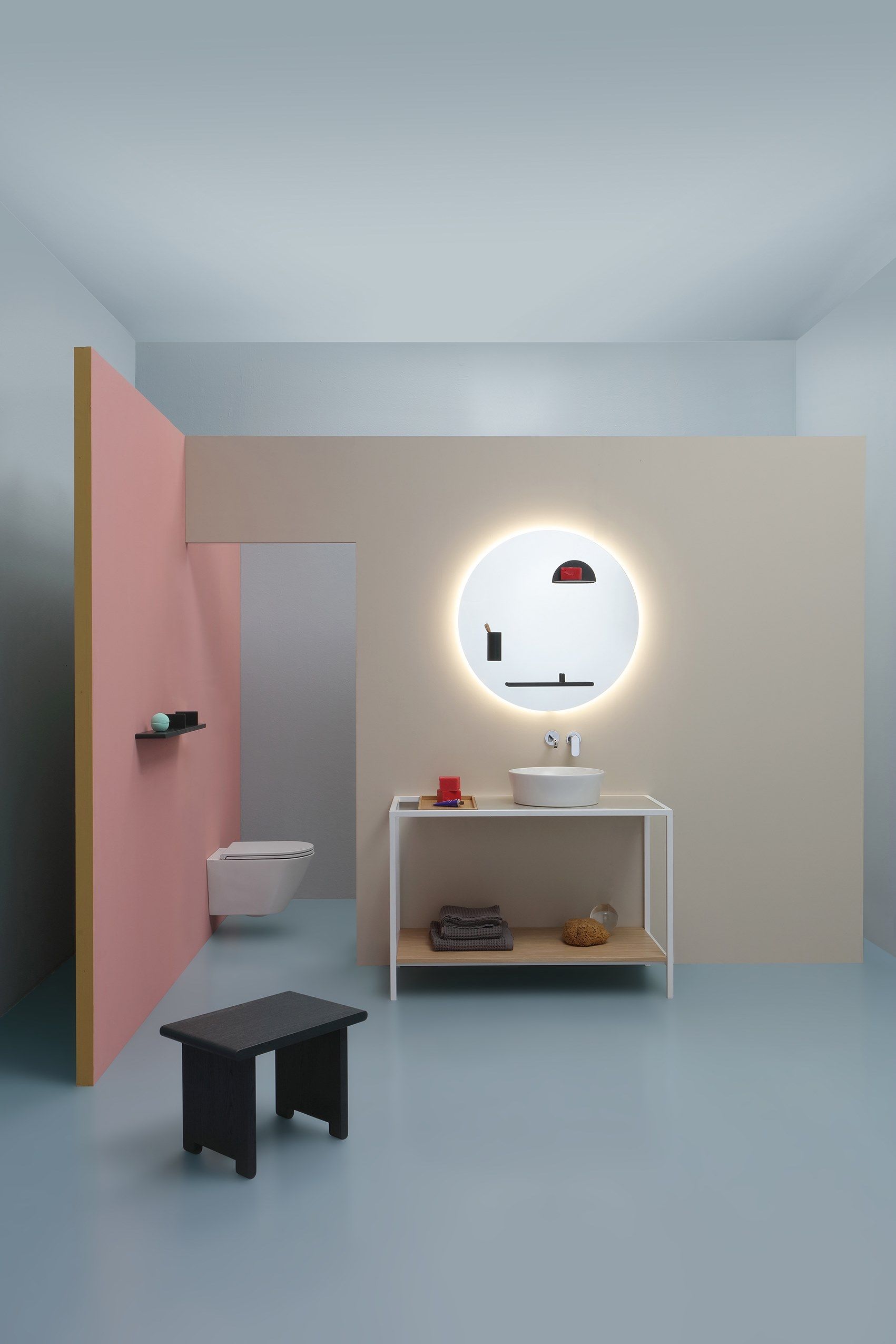 Твердый деревянный низкий стул Azzurra Ceramica Franky ARCH-00145953 - Вид №4