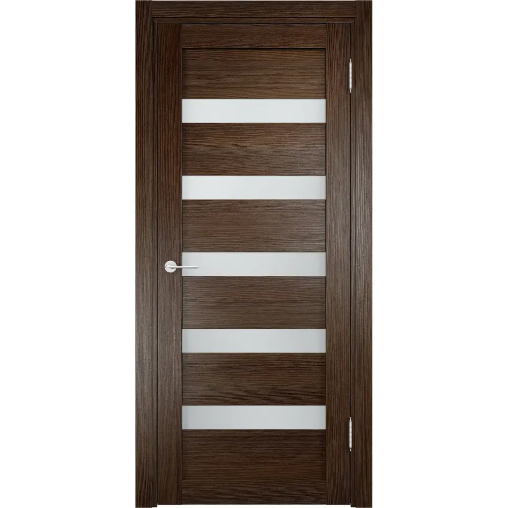 Полотно дверное остеклённое Мюнхен 90x200 см, ламинация, цвет дуб табак 3D VERDA STLM-2169429