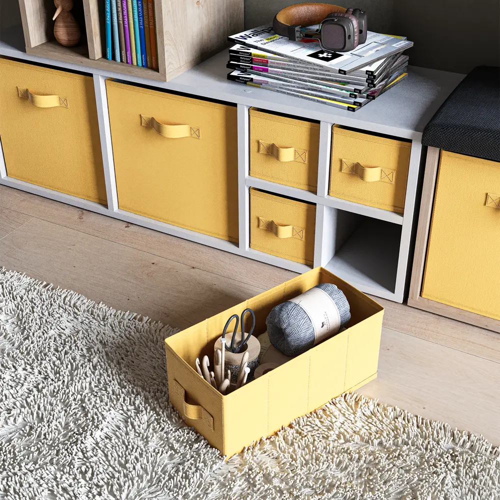 KONSENSA Органайзер для хранения 15×31×15 см, желтый 89387984 STLM-1567189