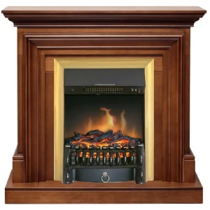Каминокомплект Royal Flame Bradford STD Fobos FX Brass 1.5 кВт цвет орех 89396849 STLM-2020979