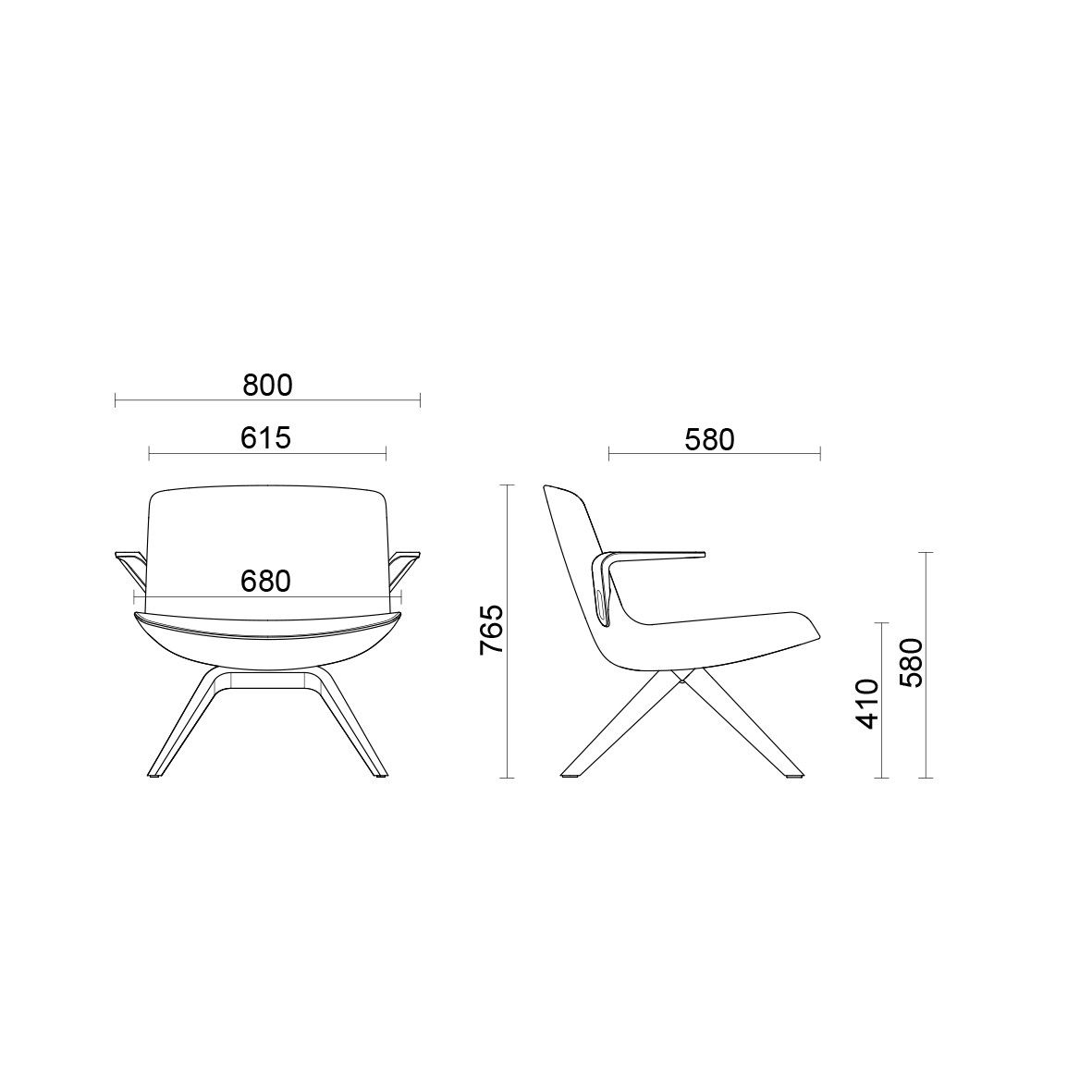 Кресло с подлокотниками Sitland Милош ARCH-00044265 - Вид №9