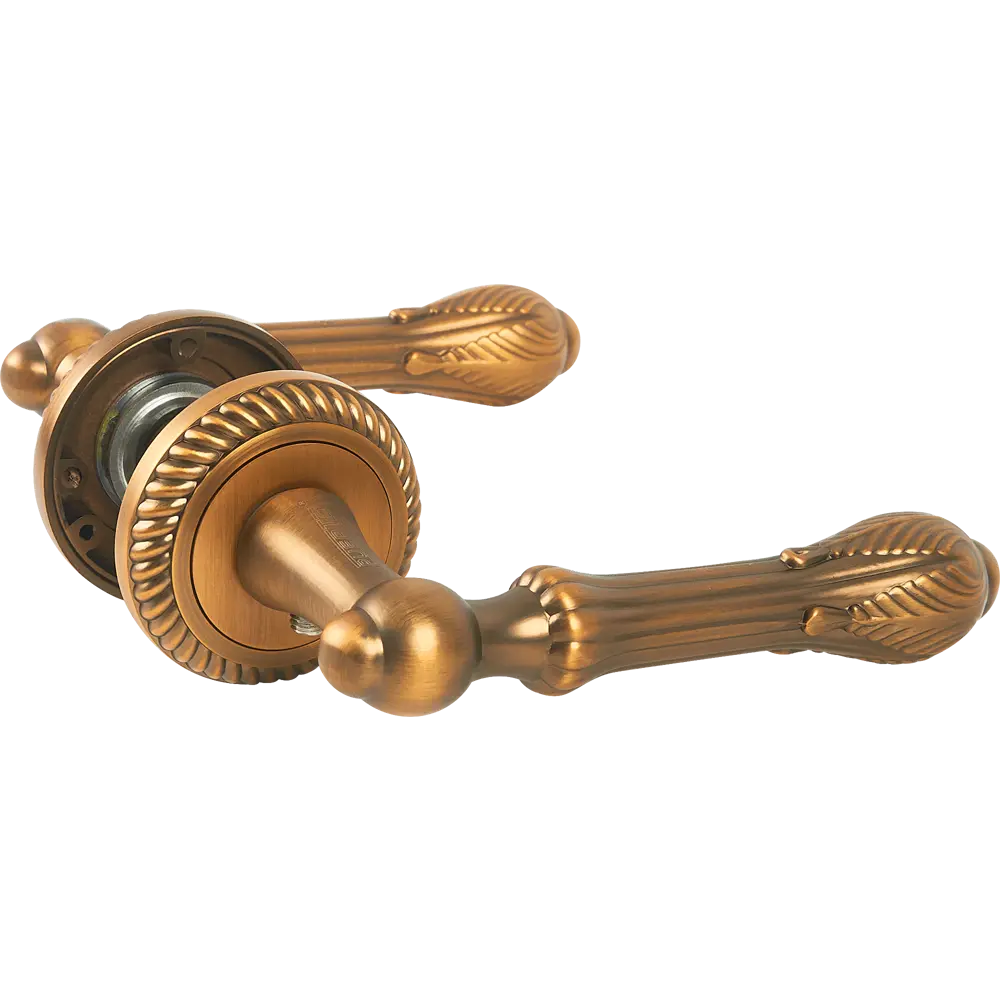 Ручки на розетке алюминий Пенне 130 мм цвет кофе PUERTO STLM-2065711