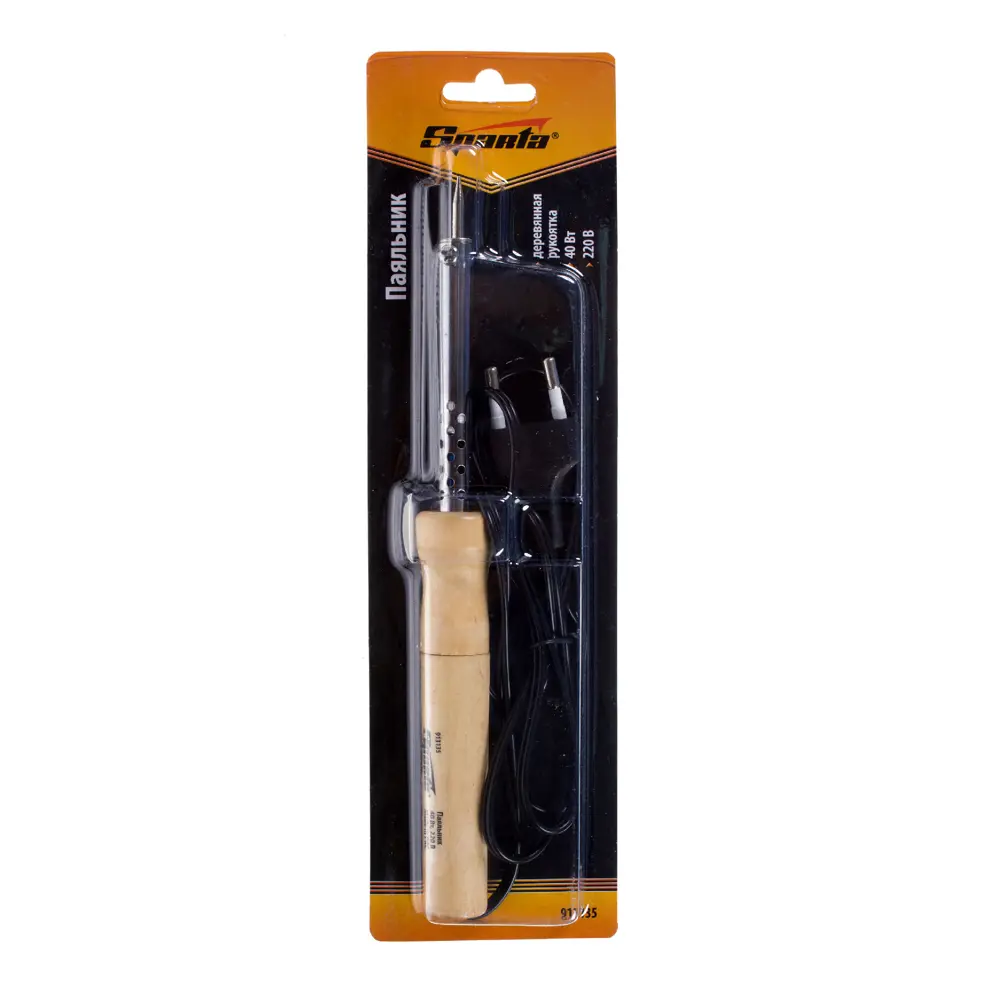 Паяльник Sparta 40 Вт с деревянной рукояткой для точной пайки 16216480 STLM-0006668 - Вид №4