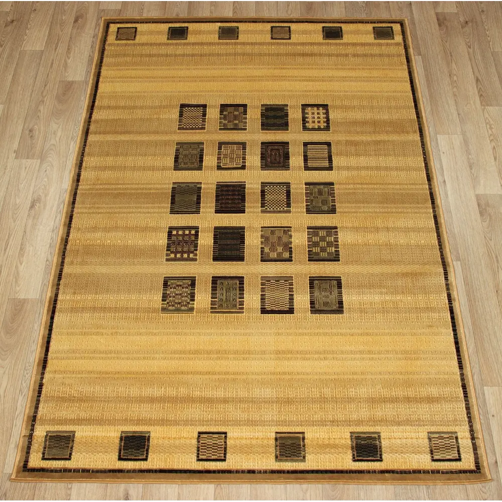 Ковер вискоза Matrix 50024/2727 65x110 см цвет бежевый RAGOLLE STLM-2098446 - Вид №1