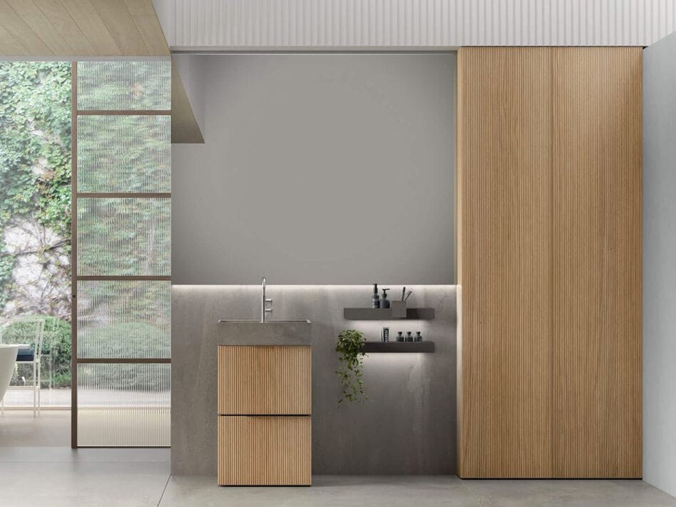 Напольный умывальник с зеркалом ARCOM Rail ARCH-00078450