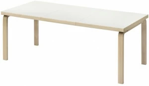 Artek Прямоугольный раздвижной деревянный стол L-leg