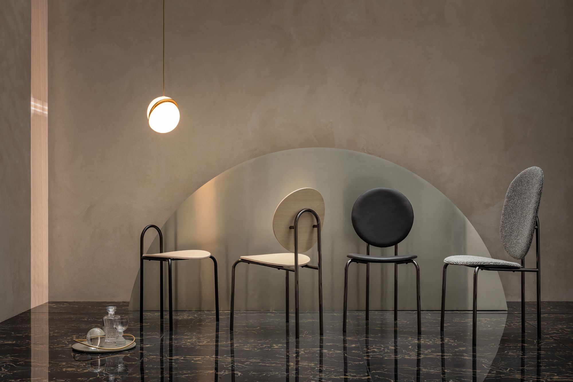 Стул из ткани с высокой спинкой SP01 Michelle ARCH-00106156 - Вид №1