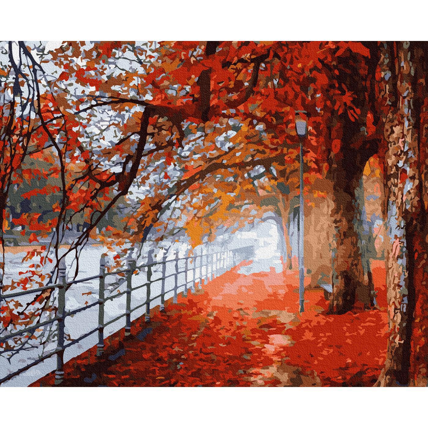 90305036 Картина по номерам 40х50 см Осенний парк (24 цвета) STLM-0176436 MOLLY