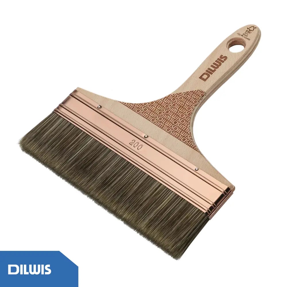 Кисть плоская для лаков и масел 200 мм DILWIS синтетическая щетина STLM-2048890 - Вид №2