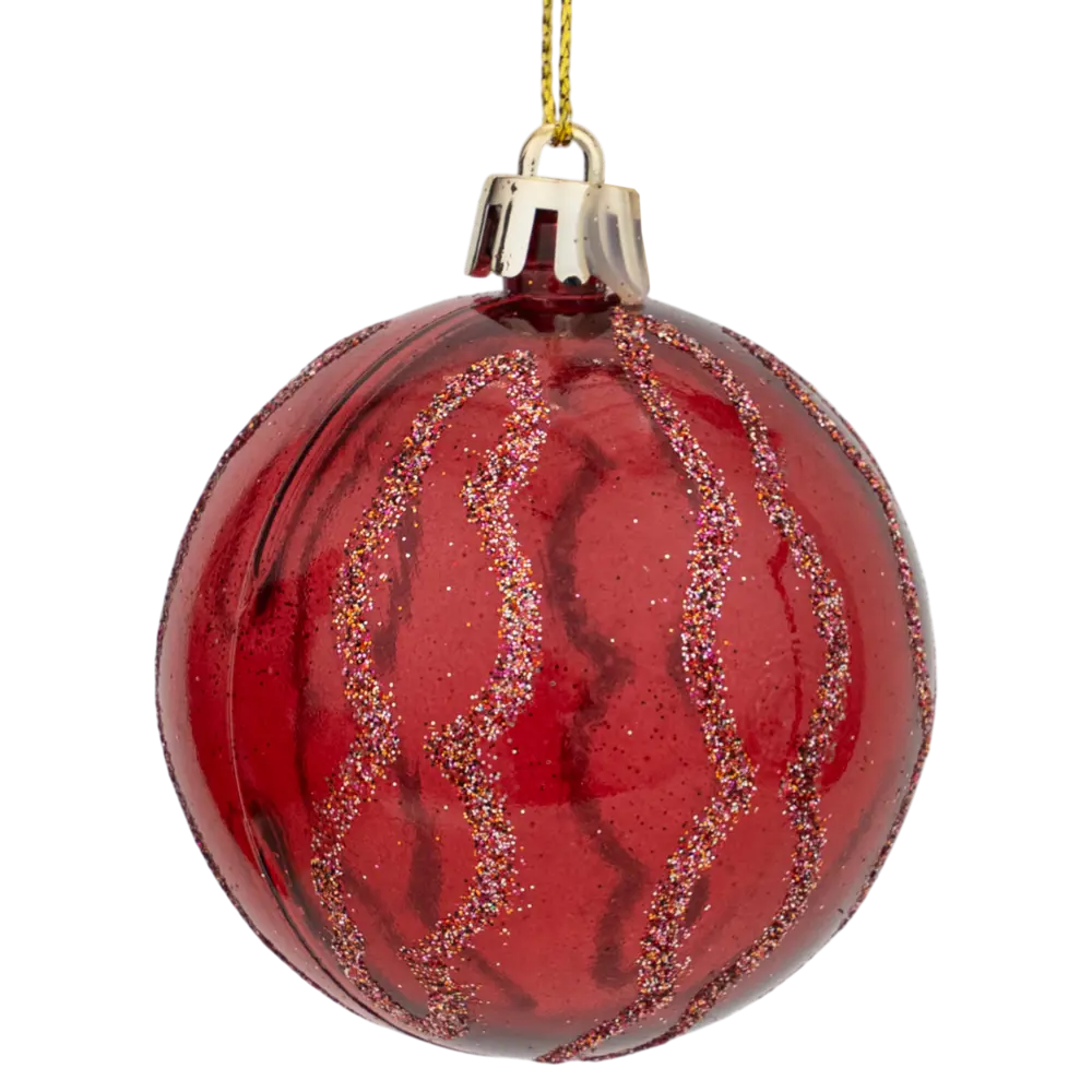 Набор елочных шаров KREAFORTA с блестками, 26 шт, розовый 89420571 STLM-1584303 - Вид №4