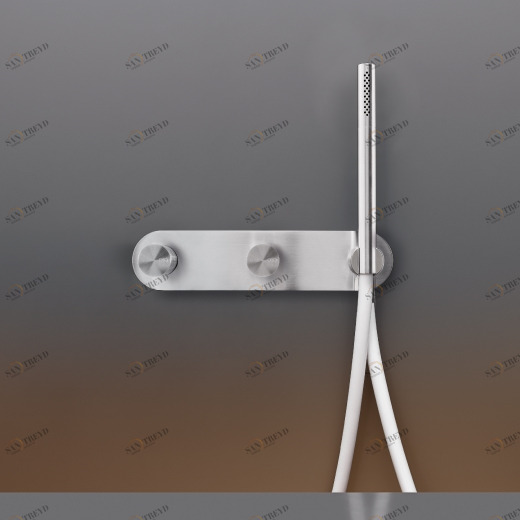 Настенный 2 смесители, установленные для ванной / душем с цилиндрическая ручного душа диаметром 18 м т < / р> CAR50 CEADESIGN 