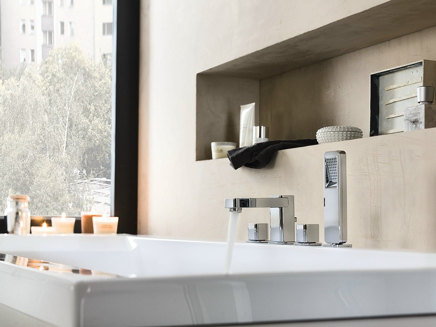 Набор для ванны с 4 отверстиями и ручным душем Nobili петля ARCH-00120815 - Вид №1