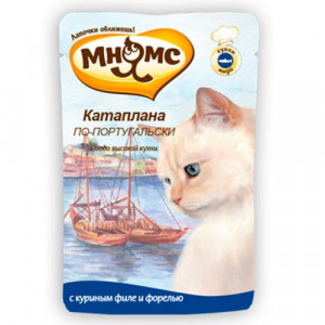 ПР0036751 Корм для кошек Катаплана по-португальски (с форелью) конс. пауч 85г МНЯМС