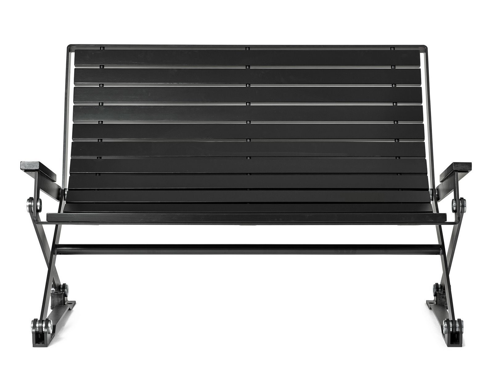 Деревянная скамейка с откидной спинкой Nola Industrier Kajen ARCH-00029419 - Вид №2