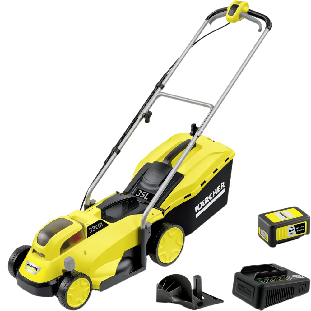 Газонокосилка аккумуляторная Karcher LMO Battery 18-33 18 В 33 см 0x5 Ач АКБ и ЗУ входит в комплект STLM-2172564