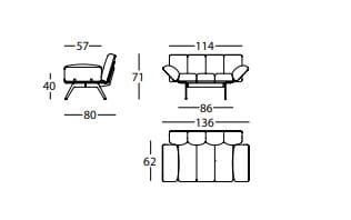 Тканевое кресло с подлокотниками SANCAL Next Stop ARCH-00086252 - Вид №10
