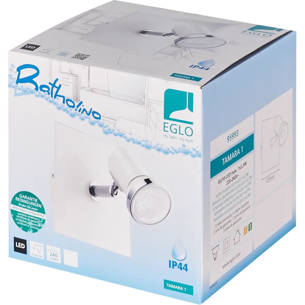 Поворотный светильник Eglo «Tamara» 1хGU10х3.3 Вт IP44 STLM-2067200 - Вид №4