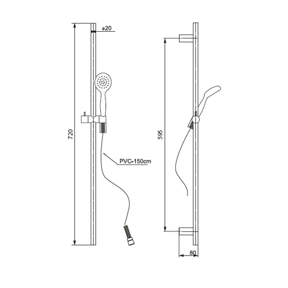 Душевой комплект Paini Bergamo 3 режима цвет хром STLM-2065545 - Вид №7