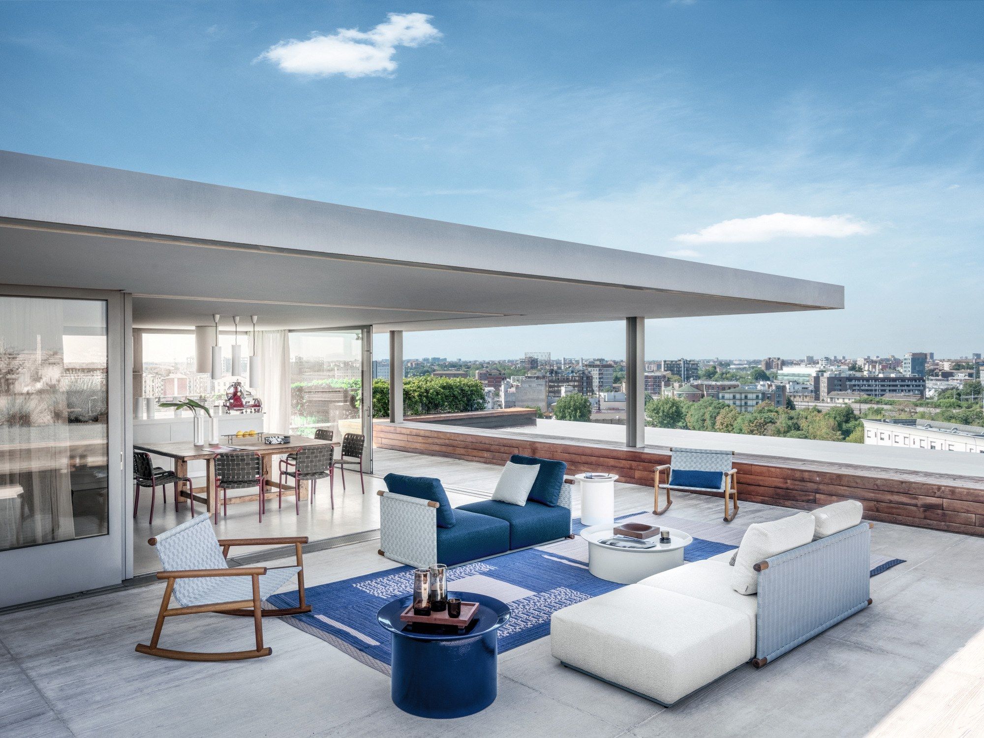 Тканевый модульный садовый диван Gervasoni Gervasoni Outdoor ARCH-00115583 - Вид №4