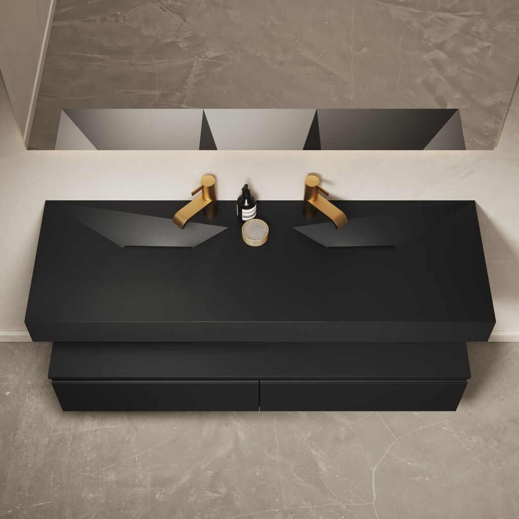 Подвесной умывальник из минерального камня® с столешницей RILUXA LINARIA ARCH-00089167 - Вид №2