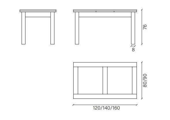 Выдвижной дубовый стол Devina Nais TARA ARCH-00036174 - Вид №5