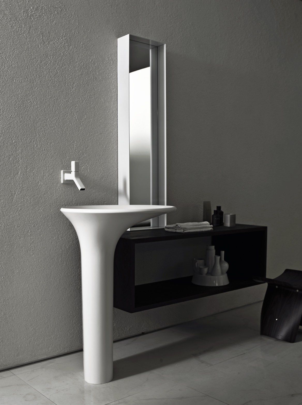 Круглая отдельно стоящая раковина из Cristalplant® Zucchetti ARCH-00107923 - Вид №10