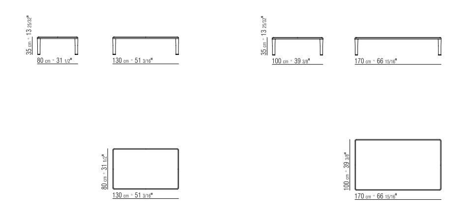 Деревянный квадратный журнальный столик Flexform Kobo ARCH-00076548 - Вид №4