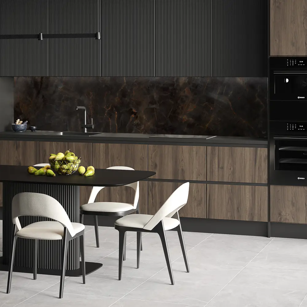 Стеновая панель Obsidian Black 61.1.1 240x0.4x60 см алюминий цвет черный ALUMOART STLM-2028951 - Вид №4