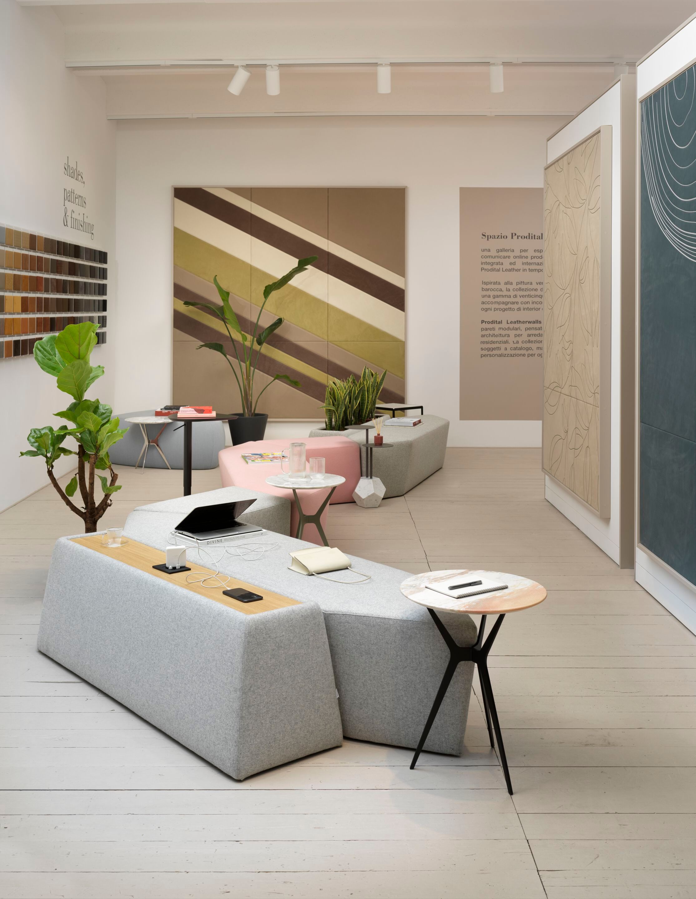 Мягкая скамейка из ткани SITIA Rocks ARCH-00135787 - Вид №7