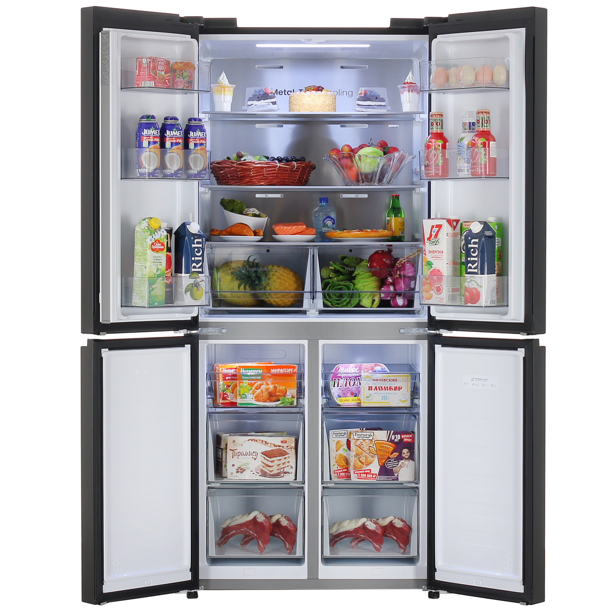 5462649 Холодильник многодверный   Hisense RQ5P470SAF1 черный STDN-0111024 - Вид №5